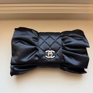 Chanel satin clutch